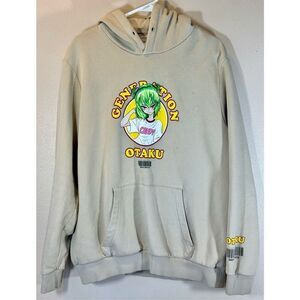Bershka Generation Otaku Manga Ainme Men's Hoodie Sweatshirt Large